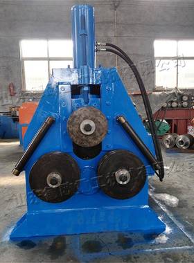 盘金属型材打弯曲设备螺旋钢管圈机KOR角钢扁钢槽钢型状材管机