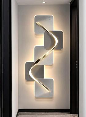 ED灯画走L廊过道OYH壁画入户象玄关轻奢简抽客厅装饰画现代约挂画