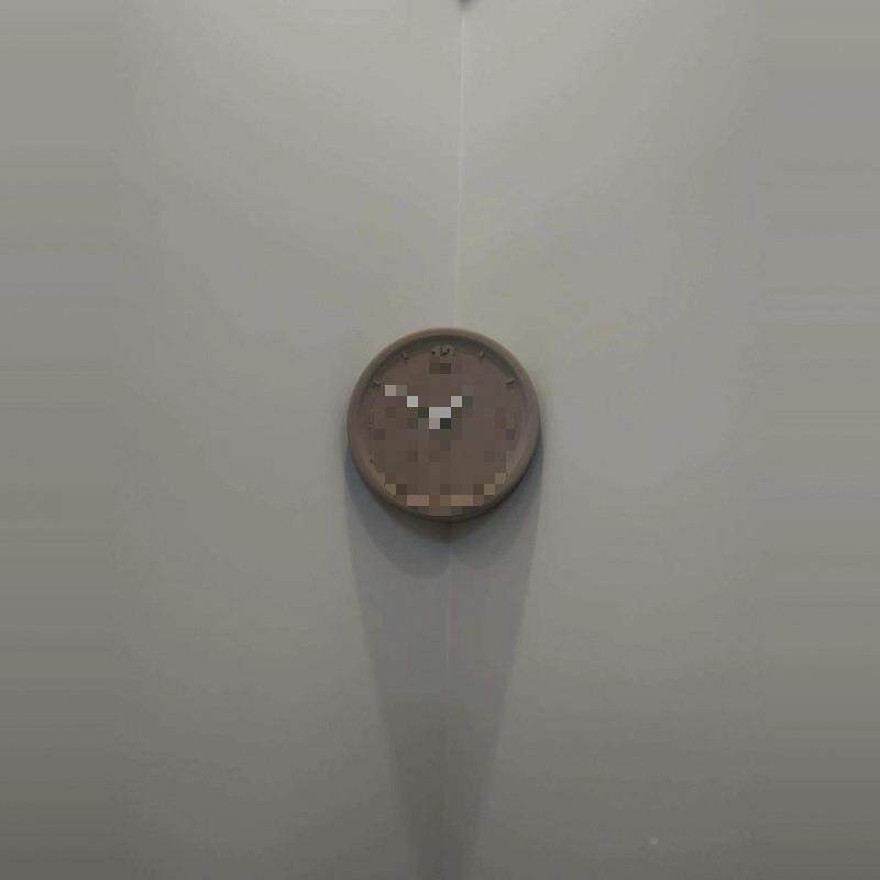 技装免饰挂纯色墙角简约科现代打孔艺术数NQK字遮孔钟静音钟角