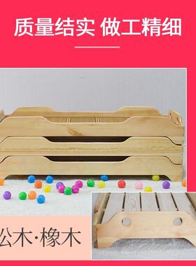 儿园小床午睡床JKV幼儿午睡木童床可折叠睡床叠小学托管班叠床幼