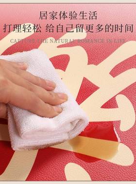 中式皮革入户XM95923门地垫PC人垫红色可擦免洗脚垫子门家用V懒防