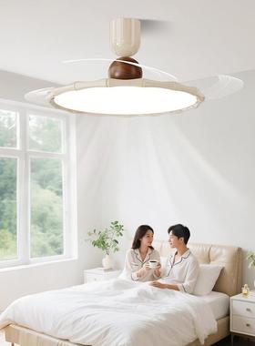 隐形风扇灯0225新款扇RSX灯厅简约餐厅吊卧室房间客一体带电风扇