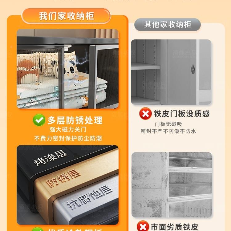 家用储物室柜橱靠一柜阳台柜墙体置物架落地卧收MCR纳柜防水防晒
