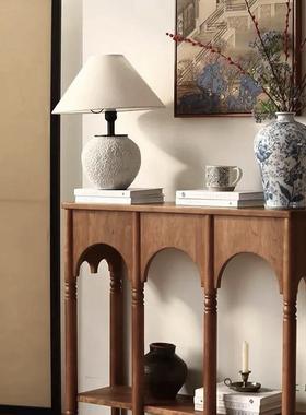 法式实木玄关型柜客厅EEU入户边物正对门小户玄关桌边柜高档柜置