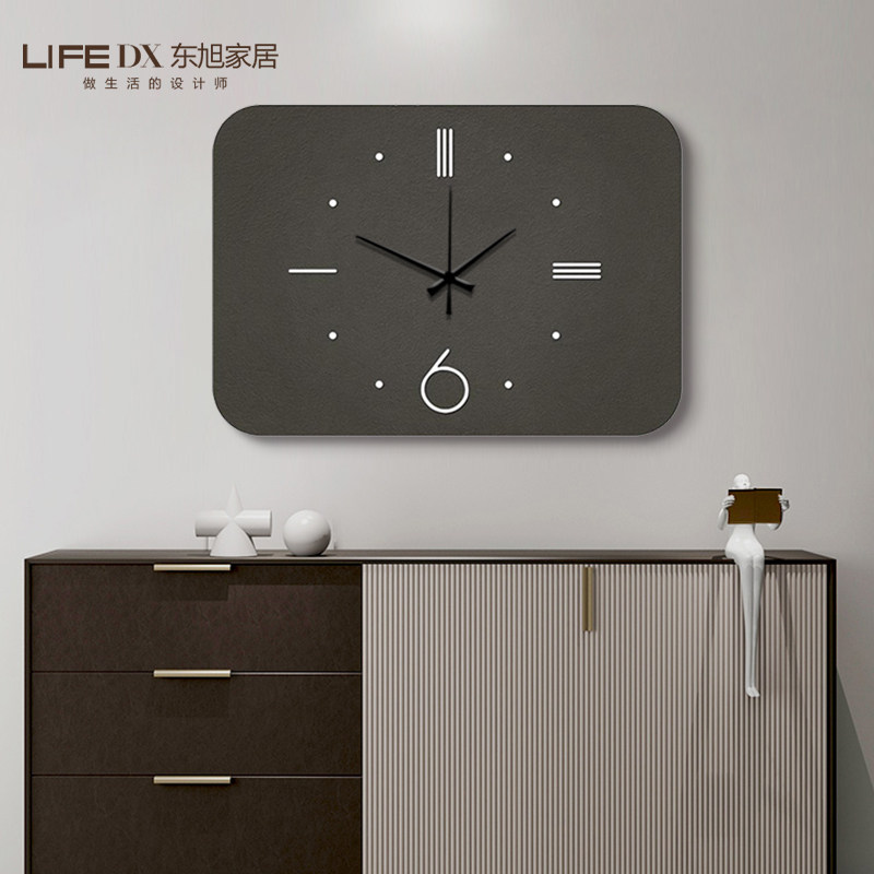 电表箱装饰画带钟表现代简约高级感配电箱遮挡挂画电闸盒开关壁画