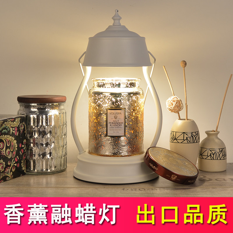 创意出口韩国香薰熔烛灯融蜡灯复古怀旧插电卧室浪漫调光床头台灯