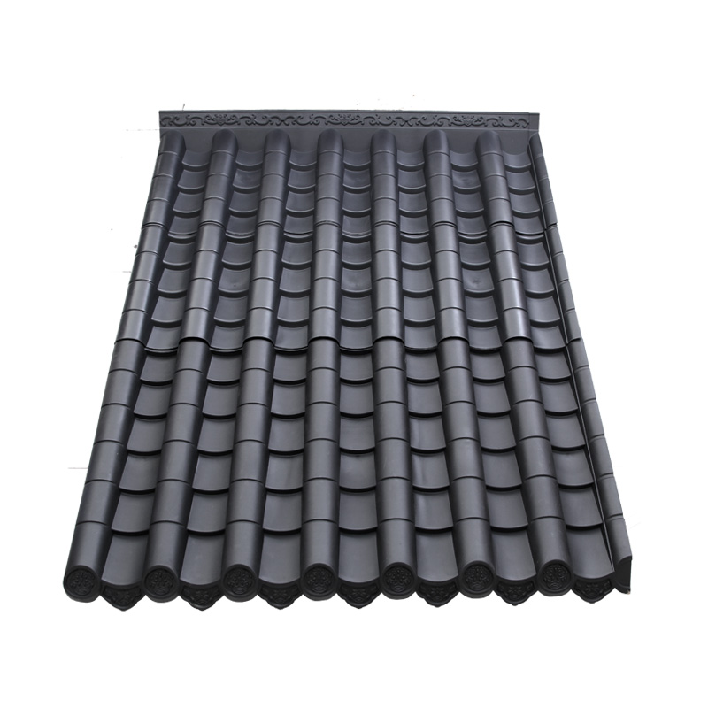 110*0cm拼接中式古建树脂瓦拼搭仿古塑料瓦屋檐顶门头围墙瓦片