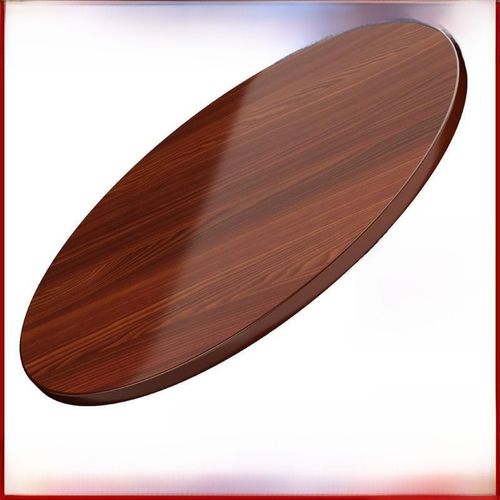 桃花芯实木圆桌面板家用餐厅加厚大圆桌面带转盘圆形桌面15人20人