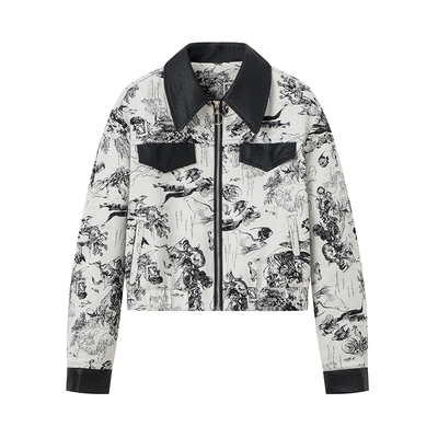 【小田专享】 设计款~国风新中式拉链短款外套F0308A022