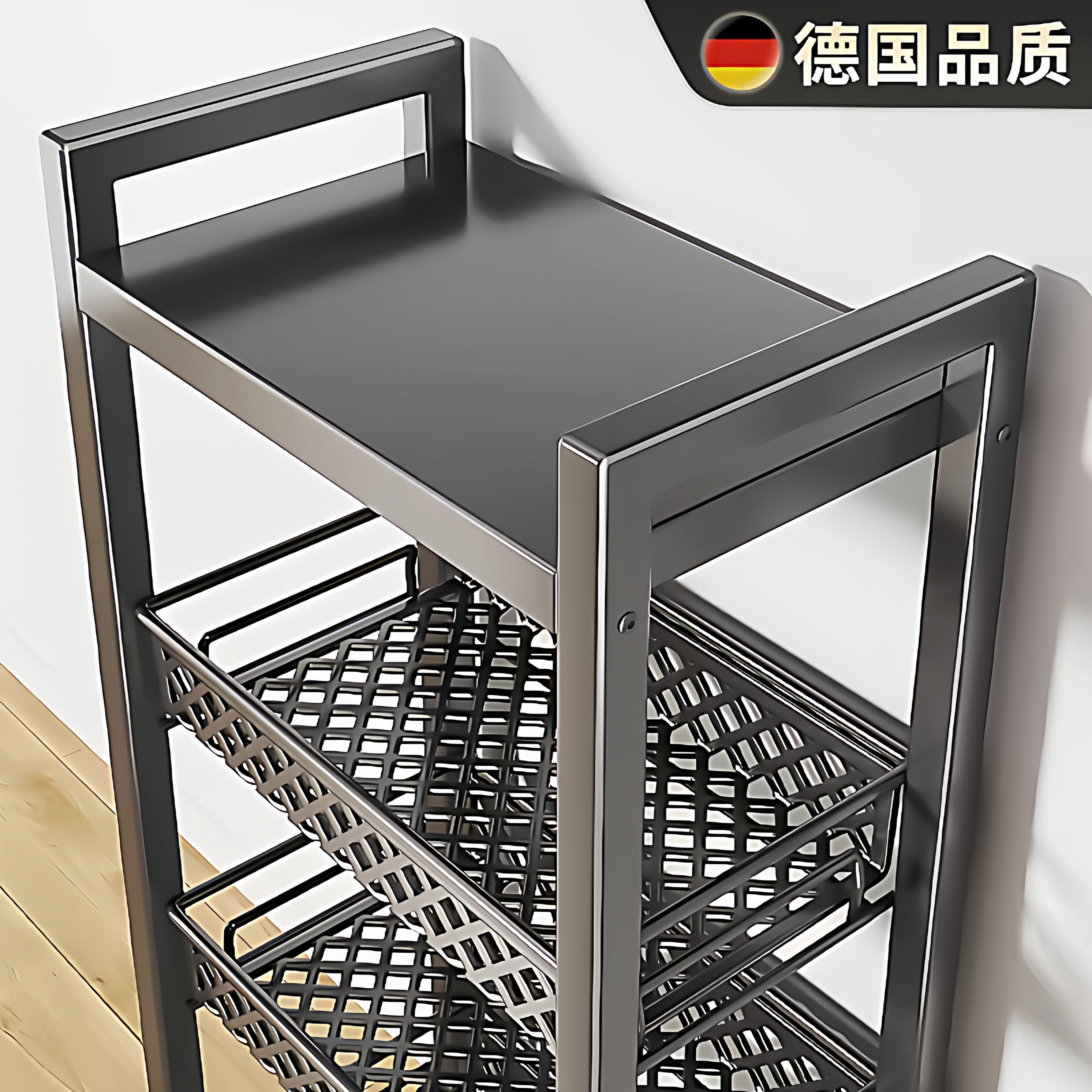 厨房置物架落地多层多功能家用放水果蔬菜小推车菜篮子锅具收纳架