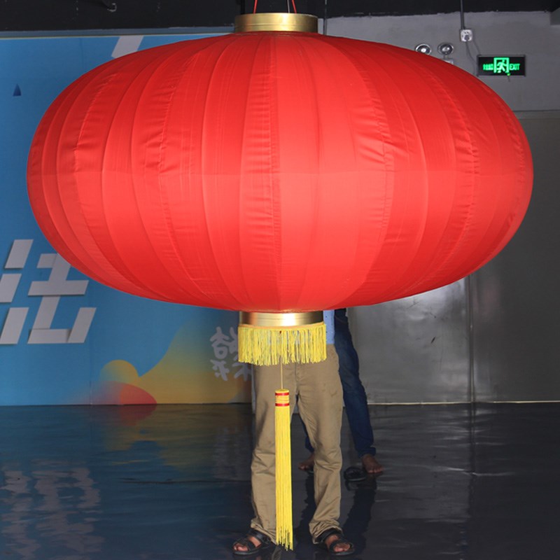 晶鑫宫灯钢丝灯笼红灯笼40寸48寸大号灯笼春节新年高弹钢丝大灯笼