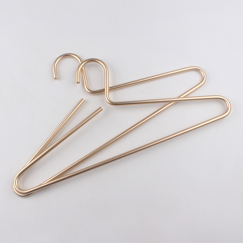 琪雨诗 铝合金铝制晾衣架挂家用金属不锈钢加粗金色无痕8302