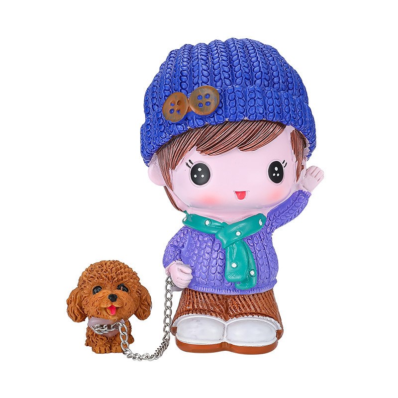 娃娃汽车小摆件五菱缤果车载全家福车内装饰品可爱公仔中控台摆饰