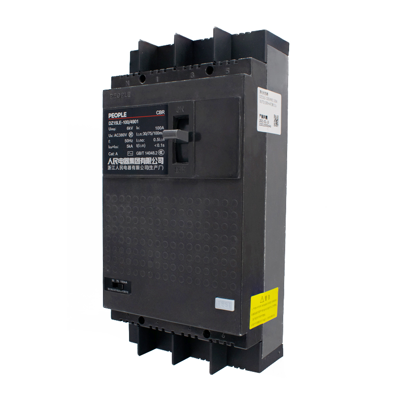 人民电器漏电保护器断路器DZ15LE- 100/290 390 90工地厂房用