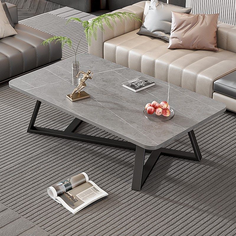 岩板茶几客厅家用简约现代小户型简易意式茶台出租房经济型小桌子