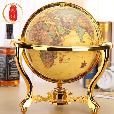 威弗列德32CM高清大仿古地球仪礼品地球仪摆件客厅书房办公桌摆设