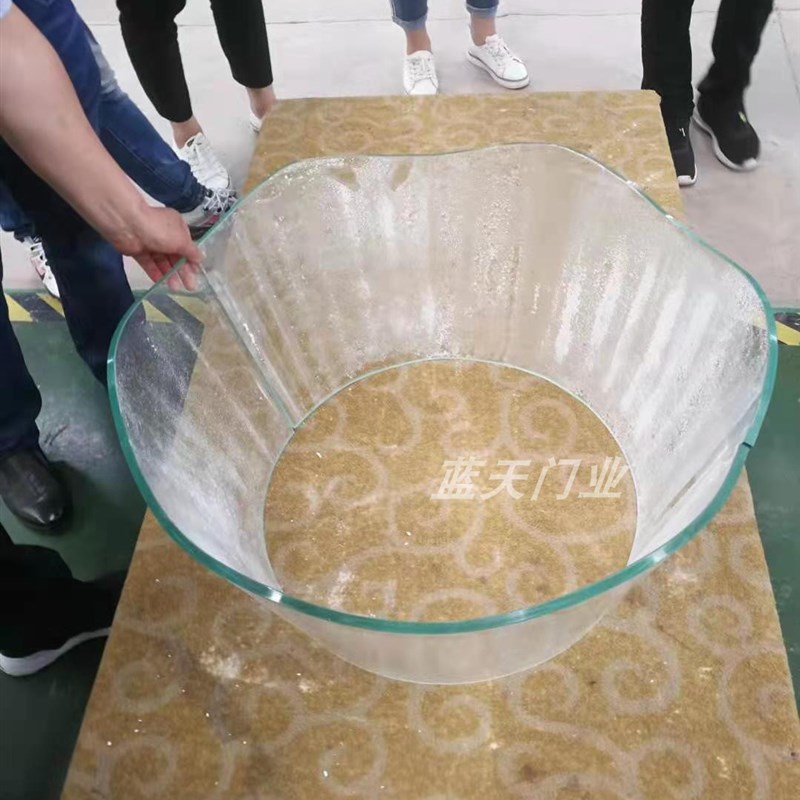 专业安装弯钢玻璃热弯玻璃异形玻璃弧形玻璃曲面玻璃钢化玻璃