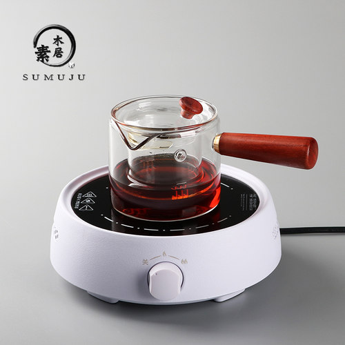 耐高温玻璃煮茶壶侧把煮茶器小青柑过滤泡茶壶家用电陶炉茶具套装