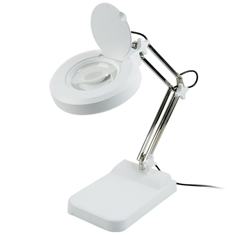 桌面台式放大镜带灯高清10倍织补电子路板维修表专用工具嫁接睫毛