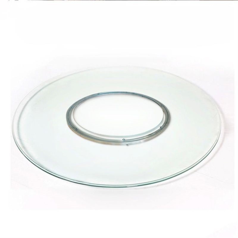 餐桌玻璃转盘圆桌钢化玻璃空心火锅玻璃转盘旋转底座饭桌转盘家用