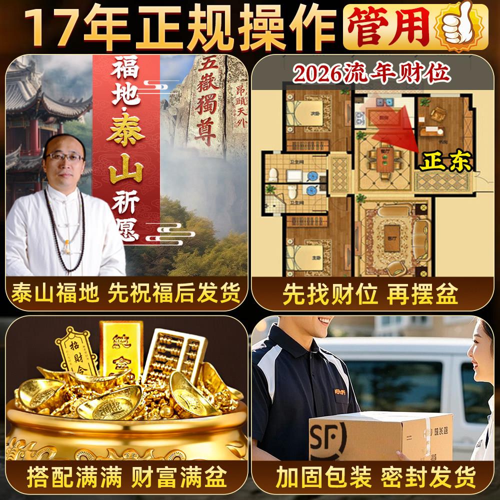 聚宝盆摆件聚财纯铜元宝水晶黄铜米缸客厅店铺八方来财铜生财