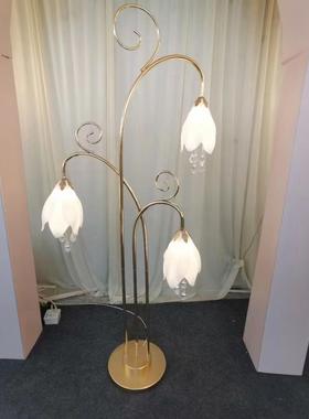 婚礼APQ装饰款庆创意T台布置7头玉兰花路引亚新力发光铃婚兰花吊