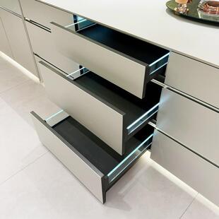 人造石台超薄高端齐WIH平岩板岛餐一体水吧带水槽桌西厨导台台餐