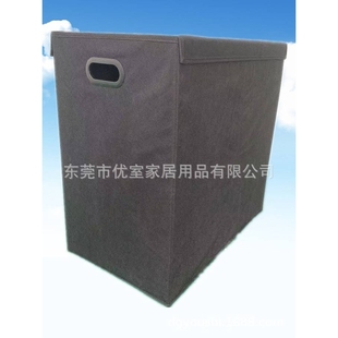 亚马逊热销带盖双格无纺布可折叠脏衣收纳筒换洗衣物分类收纳箱