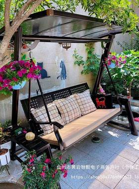 秋千外儿庭院家用吊椅双人摇椅室内童椅室外阳户台80664吊篮铁艺