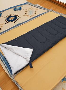 加厚加睡袋成人户外露营四季通宽款便携加厚JOQ午用休车被子两用