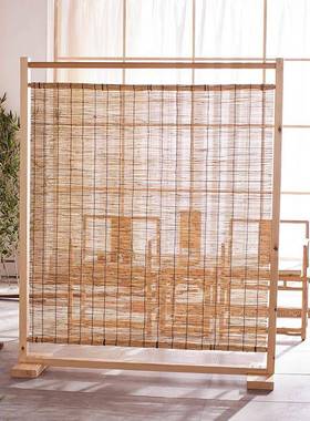 屏风桌隔墙断GWR客厅简约现代中式实木隔断风办公座屏移动玄关屏