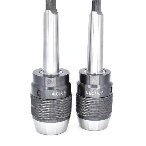 铣床自锁钻夹头MPTA3-ATU13扁尾MA柄3-APU16扁MTA3-APU尾长一体式