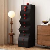 中古风HOZ不规式 则五斗柜抽屉落柜地大小珠红客厅网储物收纳柜柜