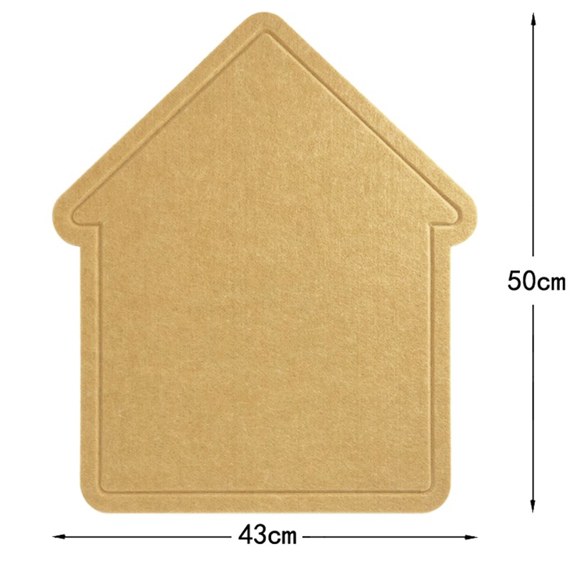 小房子房形毛毡留言板幼儿家庭儿童作品展示学校公告栏软木照片墙