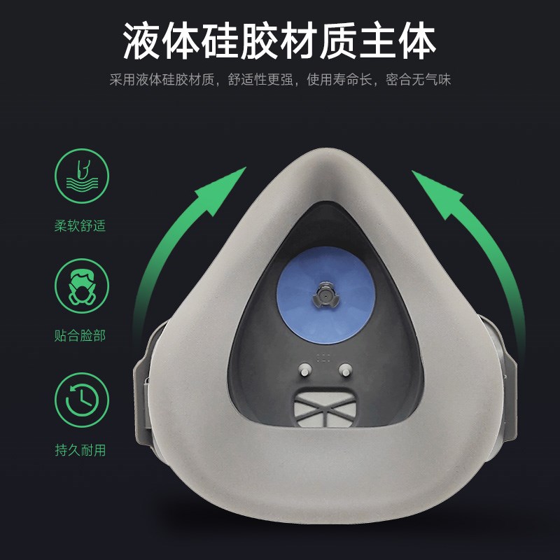 一护3201B防尘装防工业粉尘口覃打磨煤矿灰粉面罩防尘面罩