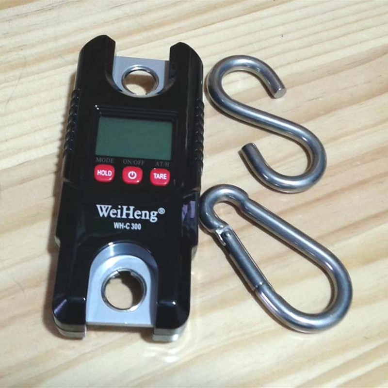威衡精准电子秤 迷你拉力称市斤300kg 自动锁定 可携式手提吊钩秤