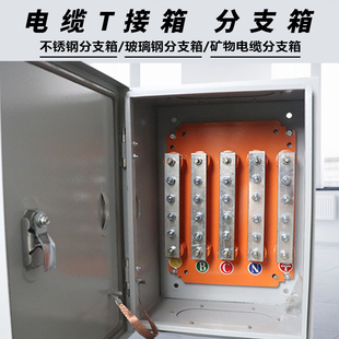 电缆t接箱低压分支铜排bttrz矿物质绝缘分线转接换不锈钢玻璃钢箱