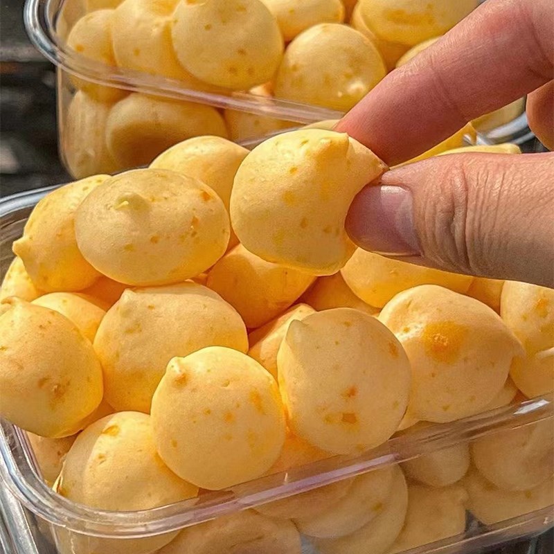 烘焙咸蛋黄芝士麻薯包装盒芒果爆浆小麻薯一次性塑料打包盒