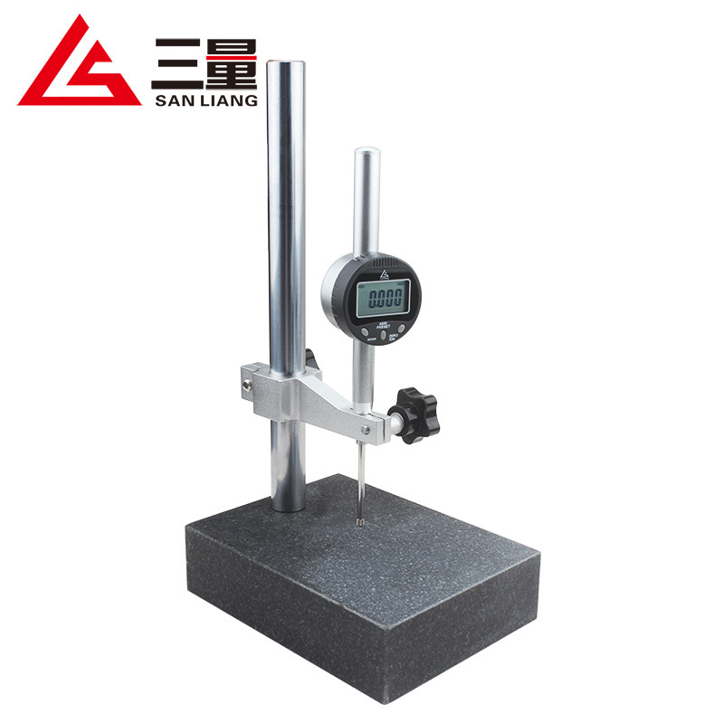 三量数显百分表0-.7mm一测头千分表精度0.001高度规电子数显