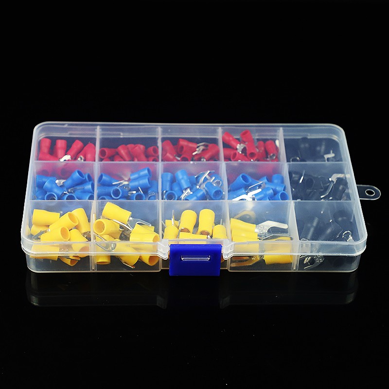 SV叉型预绝缘冷压端子带护U形线鼻子DIY家用铜线耳送压线钳