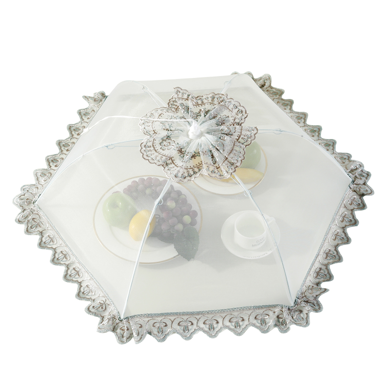 长方形菜罩可折叠饭菜罩子白色食物罩盖菜罩餐桌罩剩菜罩大号圆形