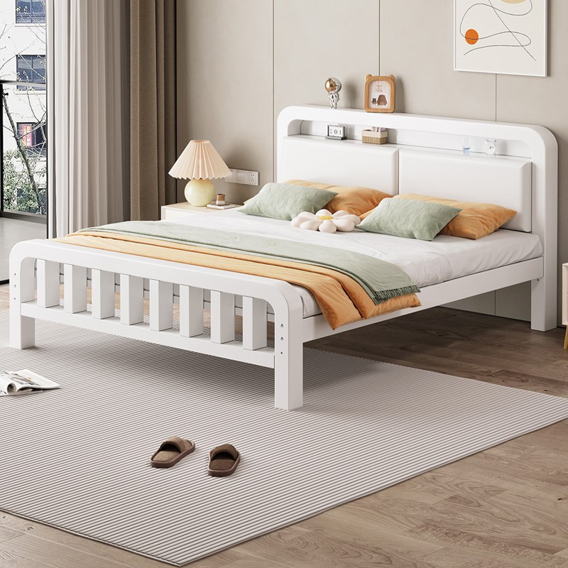 铁艺床人家用加粗加厚1.5m出租房简约宿舍钢架床1米2单人铁架床