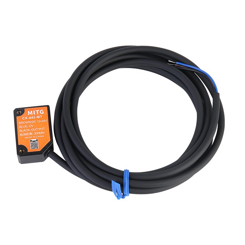 方形激光感应开关光电开关红外漫发射镜面回归对射传感器可见光点