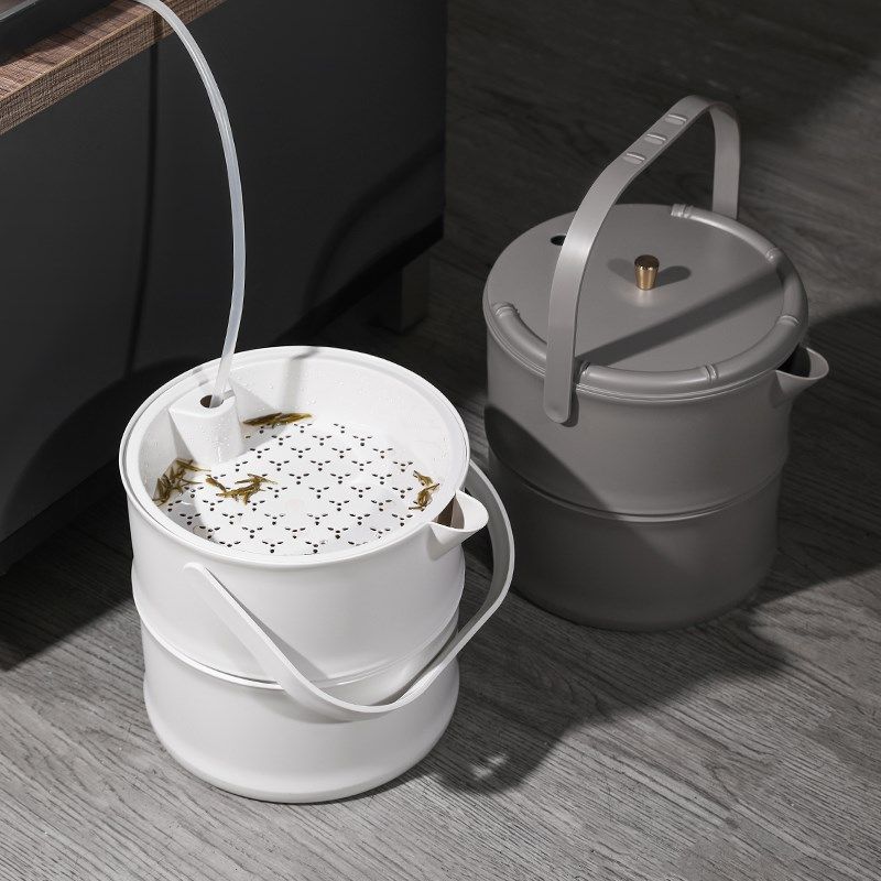 茶台干湿分离垃圾桶茶桶排水桶茶渣桶茶水桶废水桶茶具过滤网配件