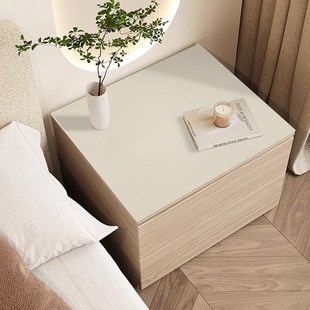 纯色卧室床头柜硅胶桌垫奶油风防水防滑盖垫遮丑盖布桌面保护垫子