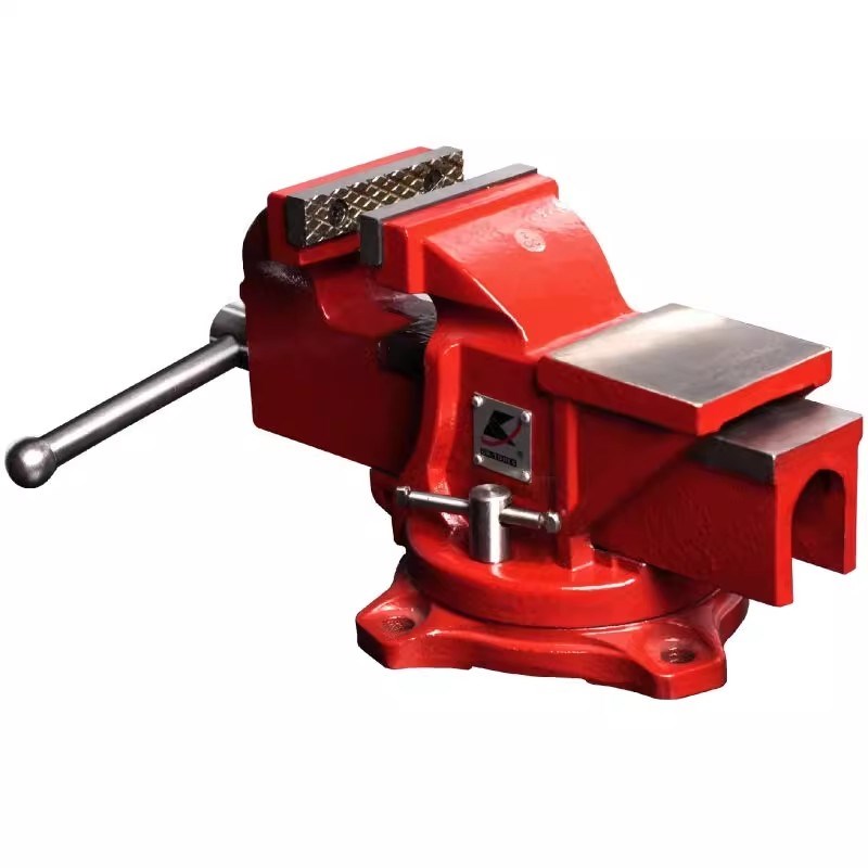 卡夫威尔 10寸工业级重型台虎钳平口钳虎钳桌钳夹持工具 PC0