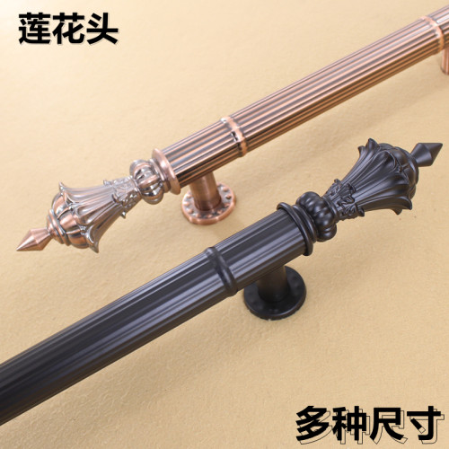 欧式仿古木门把手玻璃门豪华红古大门拉手KTV有框金属门黑色把手