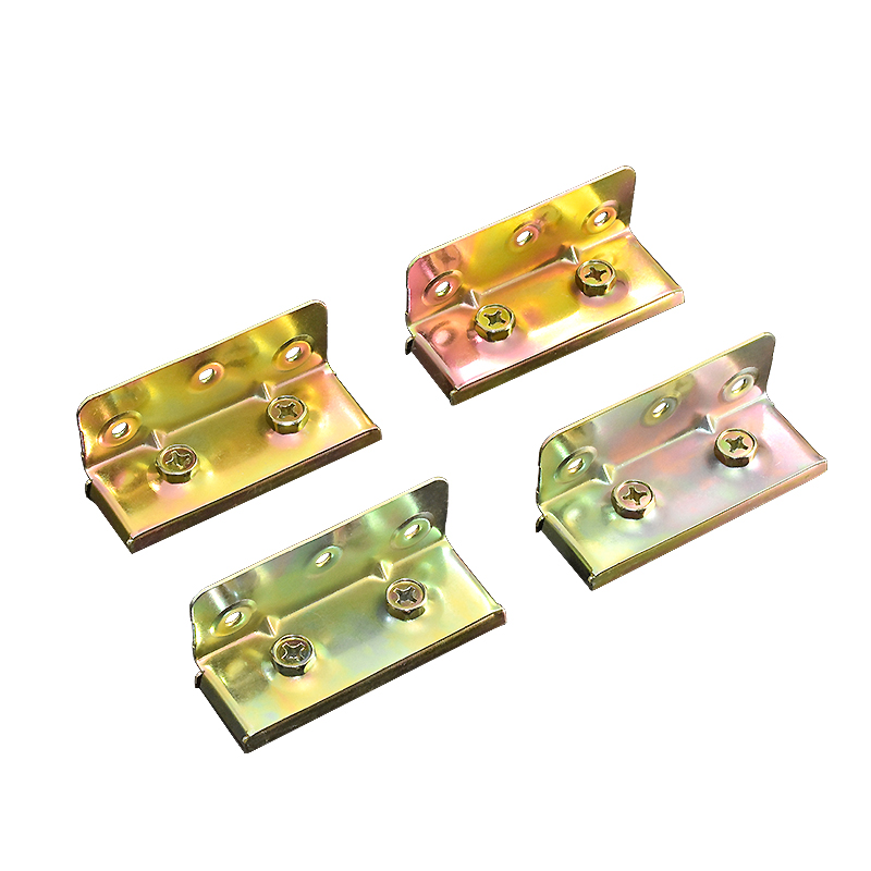 床挂扣插件重型床角码角铁连接件镜框挂画固定木床架家具五金配件