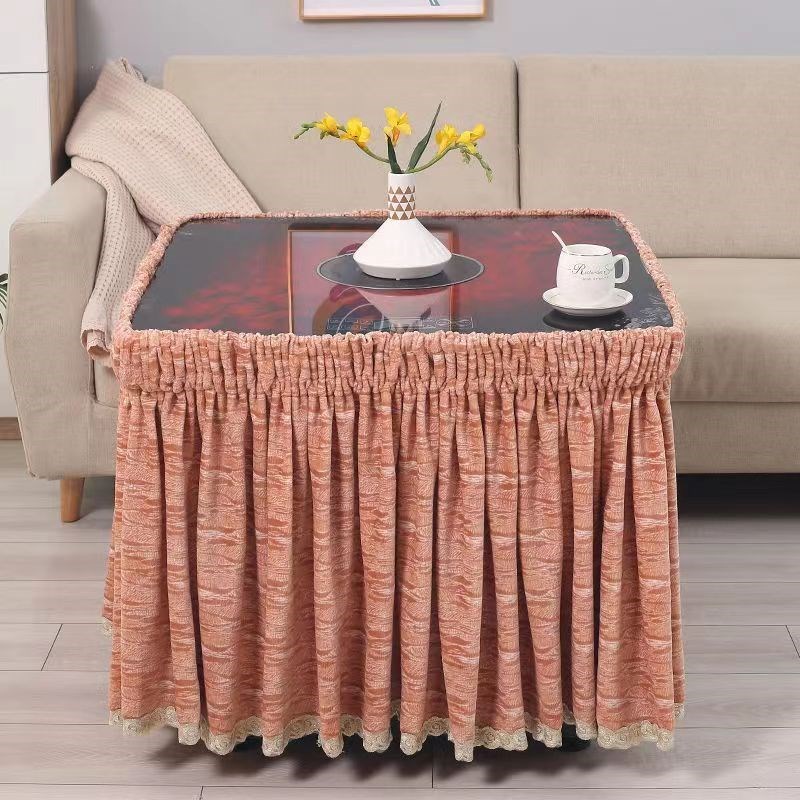 烤火桌子罩四季电炉罩正方形长方形圆形取暖茶几桌布易清洗