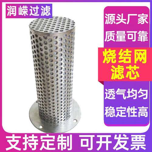04烧结网滤芯孔板烧结网滤ASR晶芯水3处理滤芯多硅冲提纯滤芯